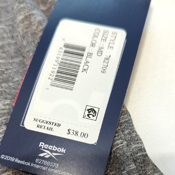 Reebok Men's Heathered Gray Short Sleeve Tee - Picture 5 of 10